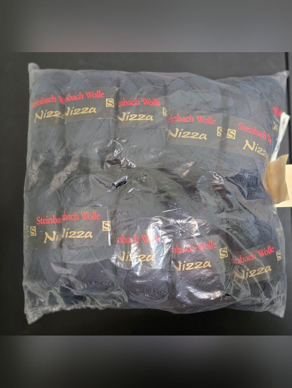 NEW IN PACKAGING 20 SKEINS Steinbach Wolle Nizza Yarn Bundle - NAVY BLUE